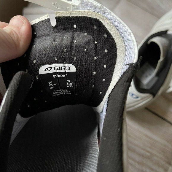 Giro Espada EC70 Women Road Bike Shoes EU 40 US 8.5 White Blue - Picture 7 of 8